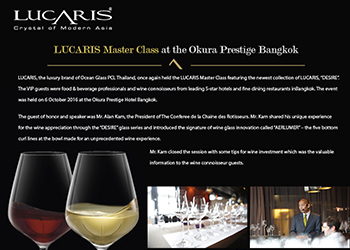 LUCARIS Master Class at the Okura Prestige Bangkok