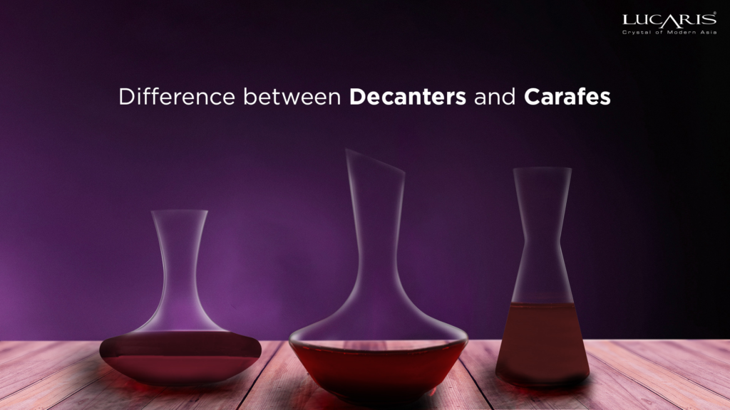 Difference between Decanters and Carafes