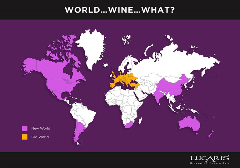 The difference between Old World and New World wines